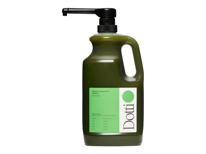 Concentrado de matcha Dotti Original en garrafa de 64 fl oz
